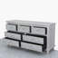 Paulis 7 Drawer 152cm W Dresser