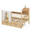 Lit maison avec grands tiroirs-676225264
