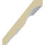Moulure à couronne et perle Theia: H 3 3/4 po x P 3 3/8 po x P 5 po x L 94 1/2 po