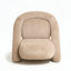 Fauteuil club décoratif en velours au design mince, à la texture moelleuse et à l'assemblage rapide-134204560
