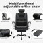 Fauteuil de direction à structure en acier Workspace avec rembourrage en mousse viscoélastique, appui-tête réglable, dossier haut et mécanisme de levage