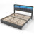 Upholstered Platform Bed With 2 Drawers,Storage Headboard With Charging Station And LED Light-101940057-101940059