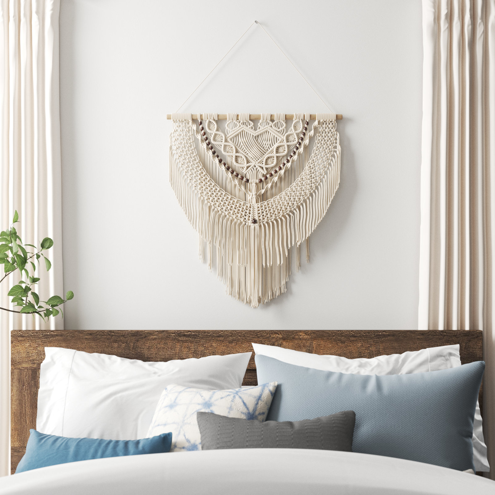 Blended Fabric Wall Hanging with Hanging Accessories Included Langley Street