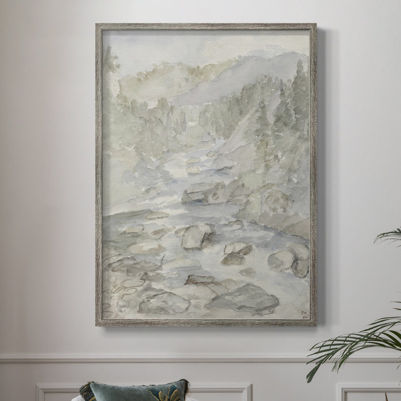 Vintage Landscape CXVI Framed Print - Solid Wood