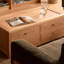 Table basse en bois massif avec rangement simple