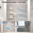 Sliding Shower Door 55-59" W, Brushed Stainless Steel Glass Door with Seal Strip & Handle-119733464