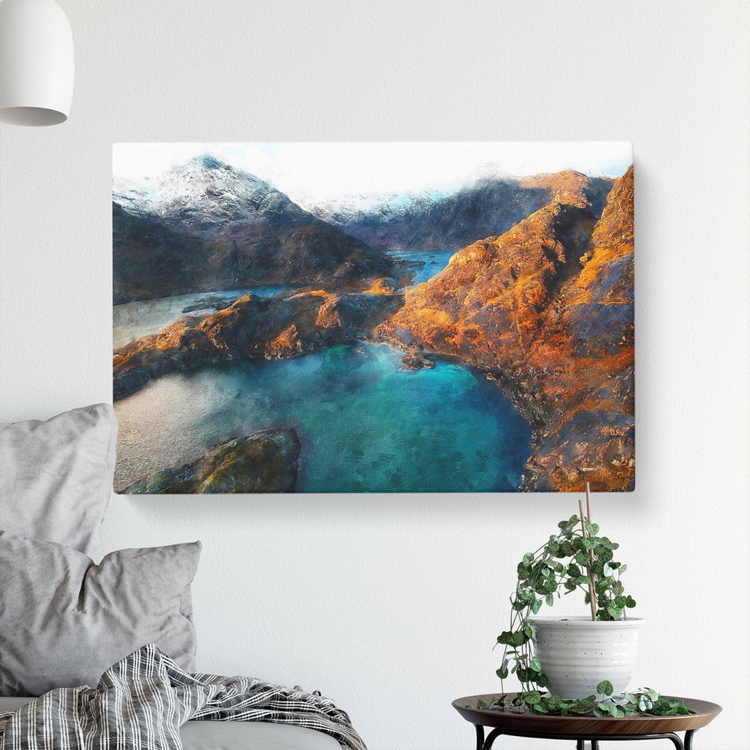 Loch Coruisk In The Isle Of Skye Scotland Painting - Wrapped Canvas