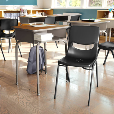 Bureau pour étudiant avec boîte à livres ouverte en métal et fauteuil Flex Comfort
