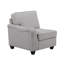 Canapé modulaire et repose-pieds modulaire en lin gris clair 8 pièces Leo-2056862033