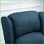 Fauteuil inclinable avec massage et amp; Chaleur, conception à oreilles avec télécommande | Bleu | Polyester-1500484144