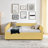 Queen Size Daybed with Two Drawers Upholstered Tufted Sofa Bed, Boucle Fabric (88"x65.5"x29.5")-1481435492