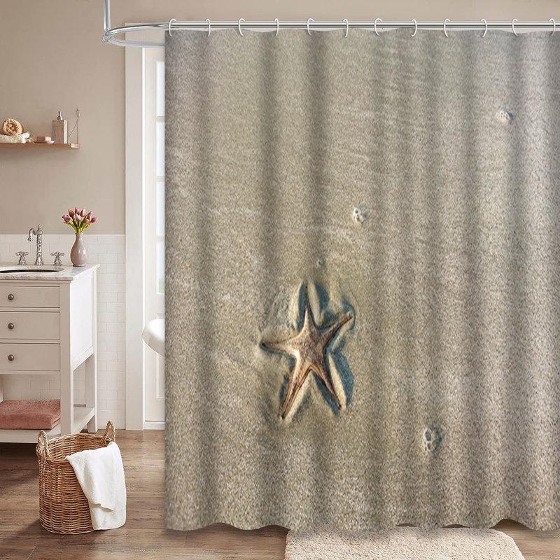 Rideau de douche Starfish Beach, L 72 po x l 72 po
