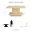 Table basse avec rangement en bois manufacturé Stallard -365156672-365156675