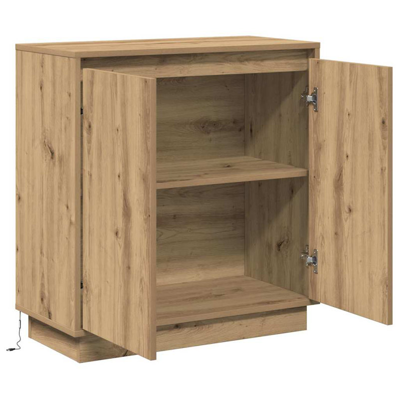  Sideboard 71 X 34.5 X 75 Cm Engineered Wood, Artisan Oak
