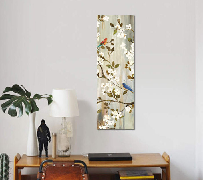 «Bloom I» par Asia Jensen, impression sur toile tendue, H 60 po x l 20 po x P 1,5 po, Toile tendue