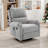 Chenille Upholstery Manual Massage Recliner Chair With Swivel Rocker Adjustable Positions Side Pocket-2096533600