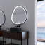 Miroir de salle de bain anti-buée à DEL à intensité variable avec cadre Gunmetal