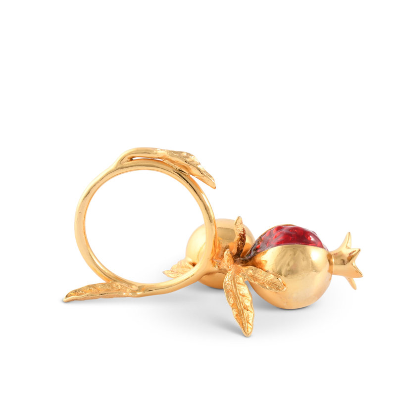 Pomegranate Metal Napkin Ring
