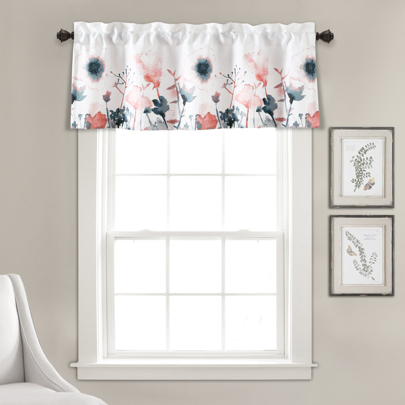 Cantonnière Luch Decor, Bleu / corail