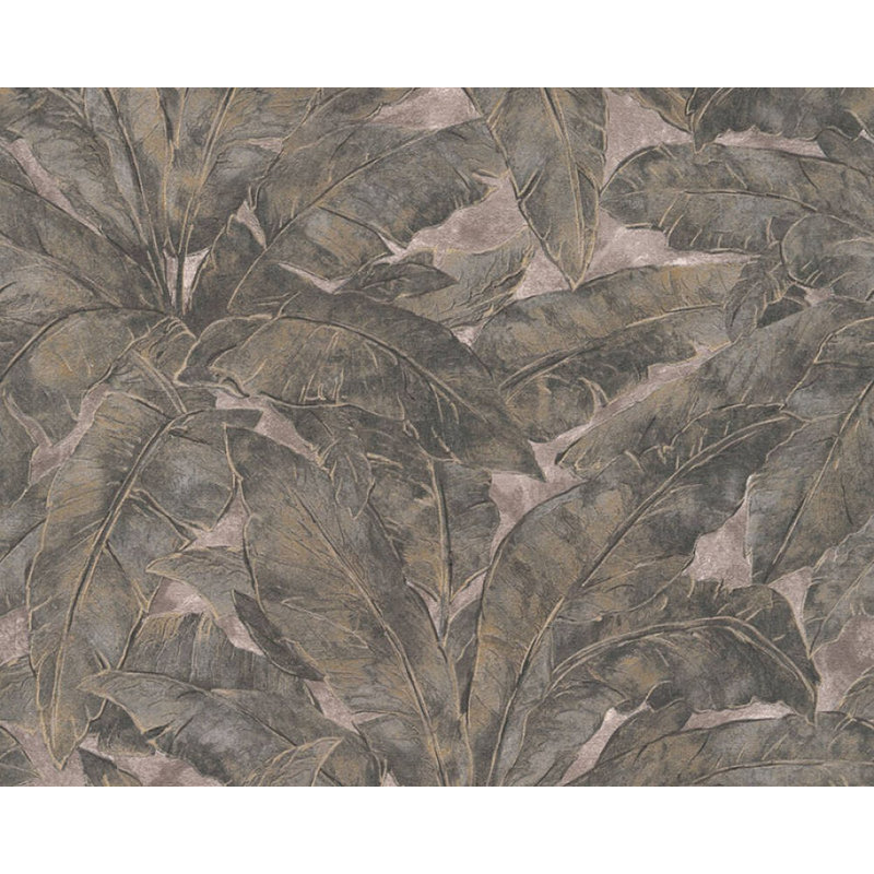 33' L x 21" W Wallpaper Roll, Brown