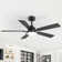 Selvidge 52'' Ceiling Fan with LED Lights and Remote, 6 Speed Quiet Reversible DC Motor, 5 Plywood Blades, 5''/10'' Downrods,Timer