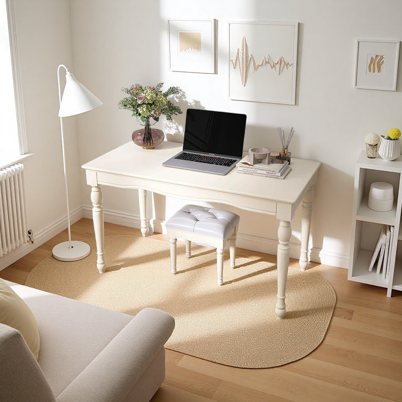 Bureau d'étude en pin blanc, H 29,52 po x l 35,43 po x P 19,68 po