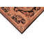 Tapis oriental noir / saumon clair en laine noué à la main Padraigin 4 pi 6 po x 7 pi 2 po