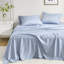 Édredon et drap - très grand bleu, housse de couette très grande à motif floral brossé, 2 taies décoratives