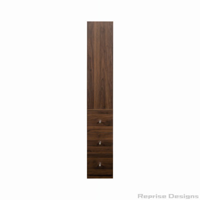 Armoire de rangement 70,87 "H, tablette à 4 niveaux, 3 tiroirs latéraux