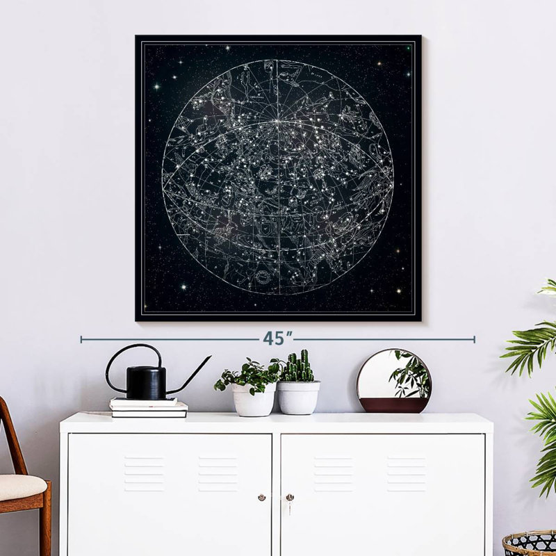 Oberle Constellation Map, 33" H x 33" W