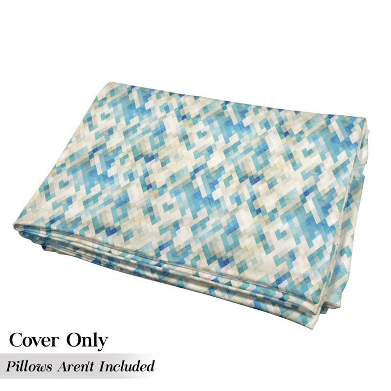 Housse de coussin d'extérieur hexagonale Grunge, H 2 po x l 27 po x P 88 po