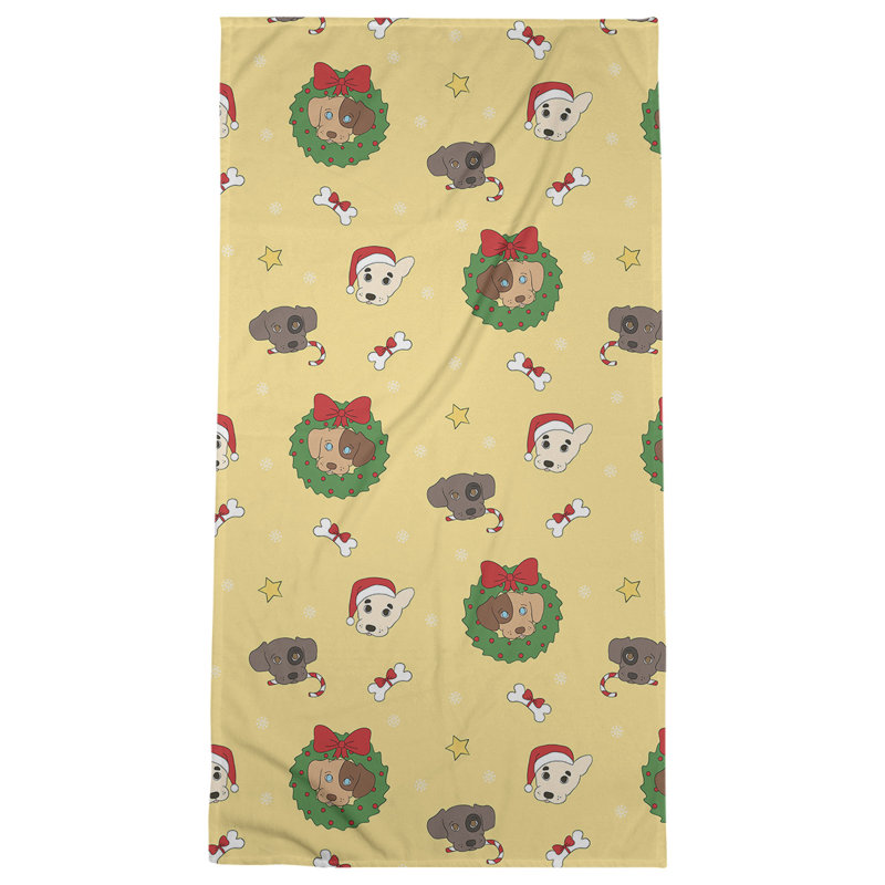Beach Towel, Yellow, Microfiber