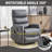 Heat Massage Manual Recliner Chair with Rocker and Swivel for Living Room-115205906