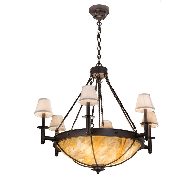 4 - Light Dimmable Geometric Chandelier
