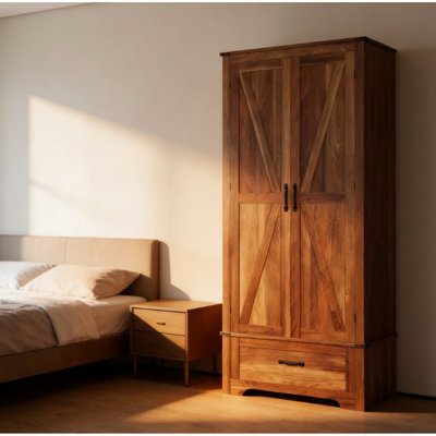 Armoire de cuisine, armoire avec tablettes réglables