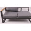 Ensemble de canapé modulaire d'extérieur pour 5 personnes, ensemble de conversation de patio tout en aluminium avec coussins en tissu tissé et table basse, mobilier d'extérieur modulaire antirouille pour cour, terrasse et porche