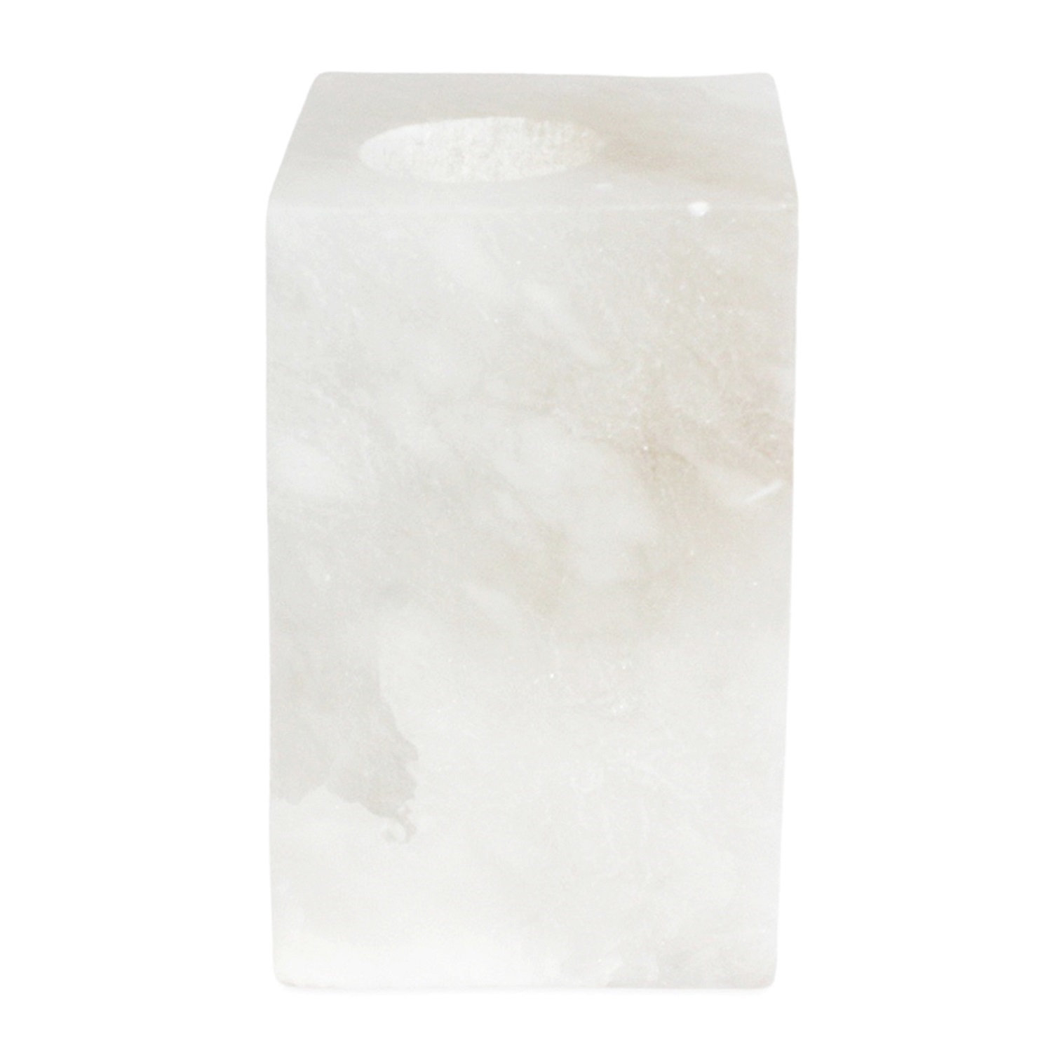 Alabaster T-Lite Candle Holder, 6" H x 3.5" W x 3.5" D