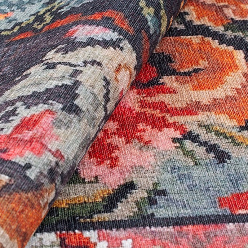 Luxurious Machine Washable Carpet, 100% Polyester, 7.5 x 10.8 Feet | Pile Height: 0.2 Inches, 1850 g/m² | Recycled Poly Cotton Underside, Easy Care, Perfect for Living Room & Bedroom, Soft & Durable Design