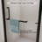 Solvyn Semi-Frameless Pivot Shower Door with 1/4" Tempered Glass and Adjustable Width-124032239
