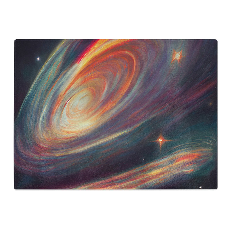 Captivating Galaxy Vol.3  Glass Chopping Board