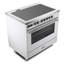 Portée à induction 36 pouces avec 5 éléments à induction Verona Ultima Series (blanc)-843976569