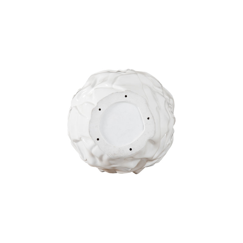 Drape Planter Gel Coat, White
