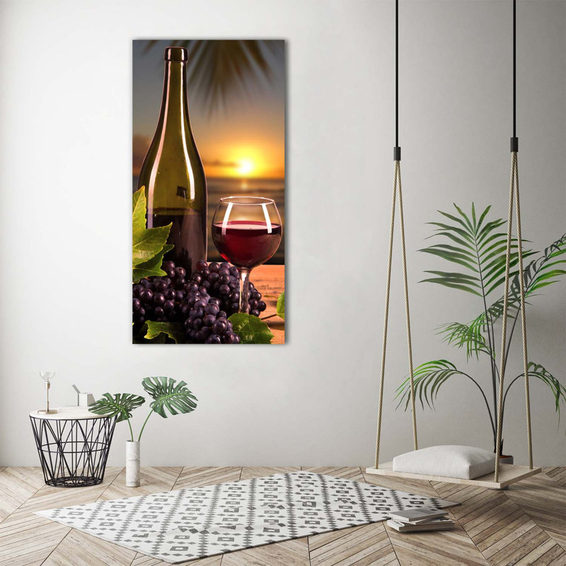 Grapes And Wine - Wrapped Canvas Print