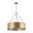 24" 5-light Distressed Metal Drum Chandelier-1942317984