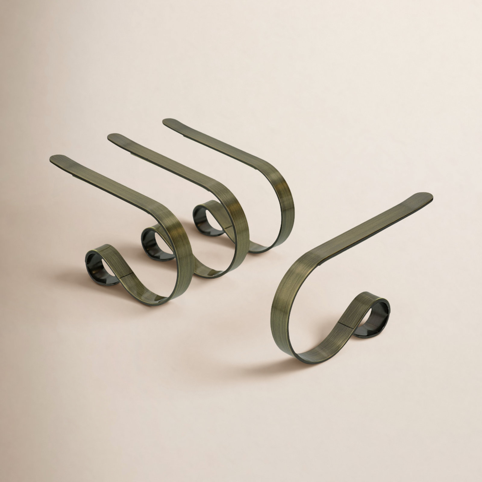 The Holiday Aisle® Stocking Holder, Antique Brass