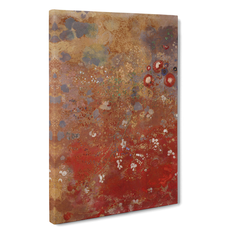 Rouge by Odilon Redon - Wrapped Canvas, 60cm H x 40cm W x 3cm D