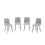 Riya 121.92cm H Polyurethane Upholstered Side Chair-2140696554