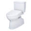 Vespin® II 1 GPF Elongated Floor Mounted Two-Piece Toilet (S7 Bidet Seat Included)