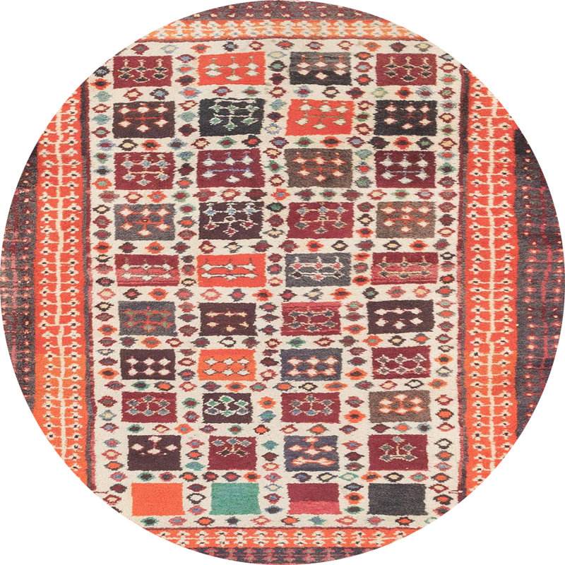 Abstract Indoor Rug, Round 3'
