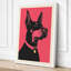 Dog in Silhouette Modern - Wrapped Canvas-252997962-252997959
